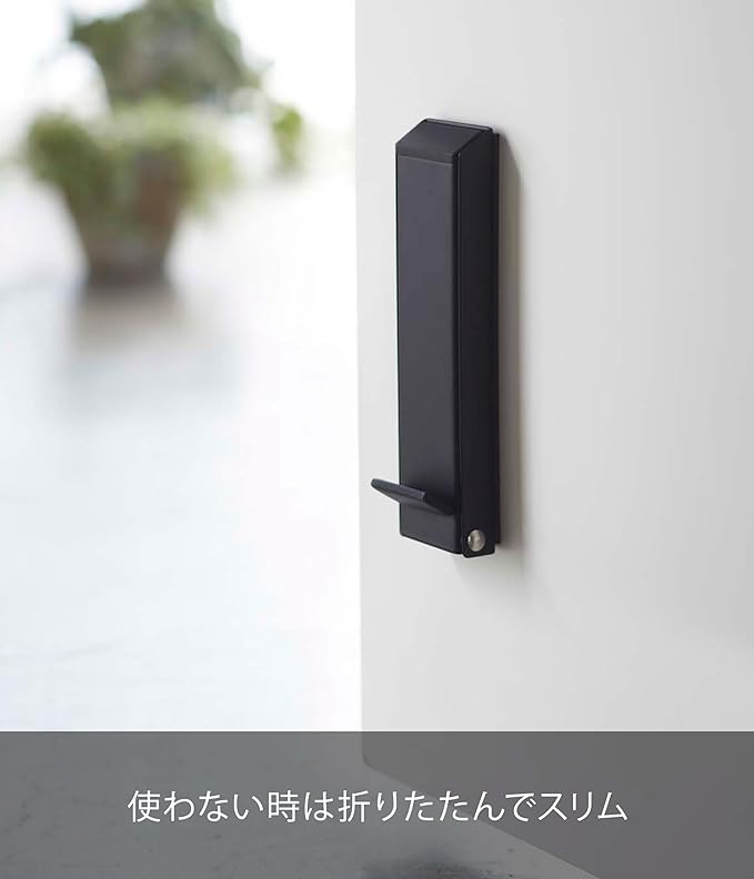 Smart Magnet Folding Door Stopper Black Entrance Easy Installation