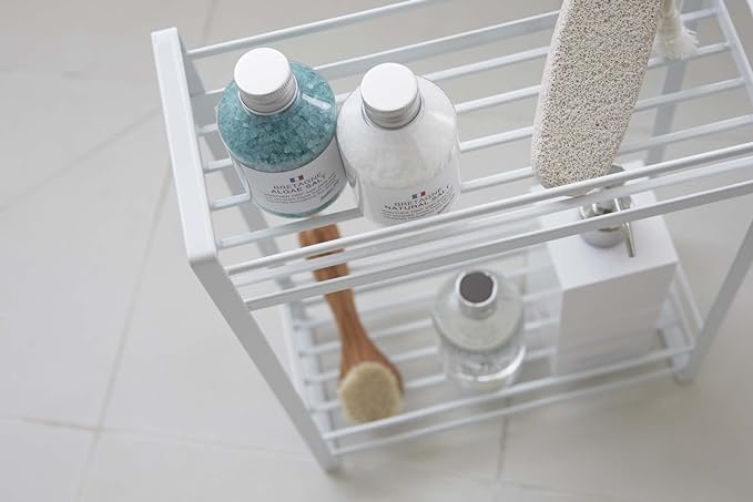 MIST Dispenser Stand, 2 Tiers, White, Bathroom Rack