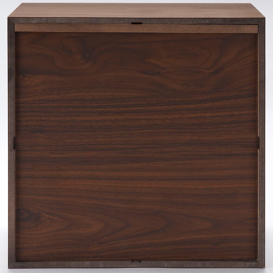 Stacking chest with 4 drawers / Walnut veneer