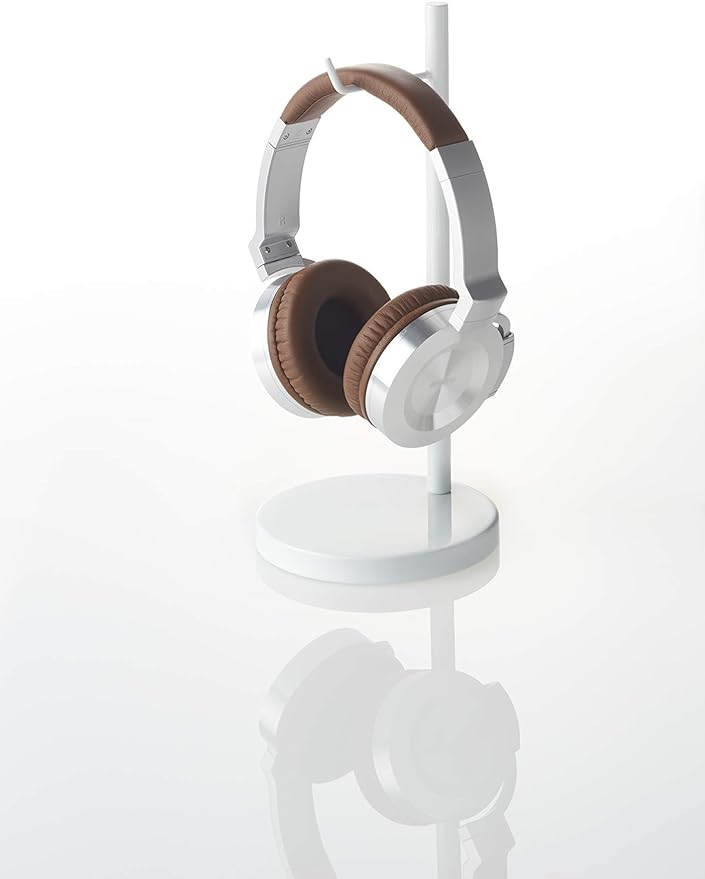 Headphone Stand, Beaute, Round, White