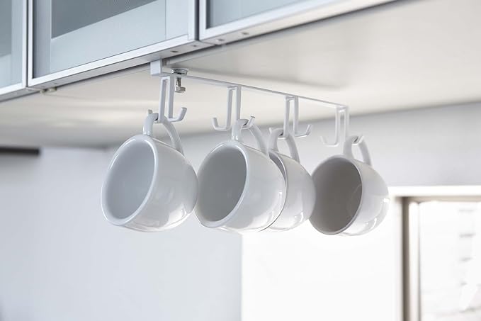 PLATE Under-Cabinet Kitchen Tool Hook, White