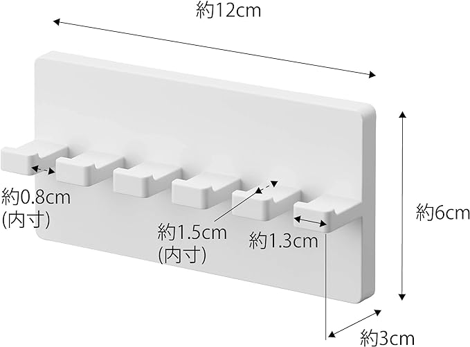 MIST フィルムフック 歯ブラシホルダー 5連 ホワイト 歯ブラシ 一括収納