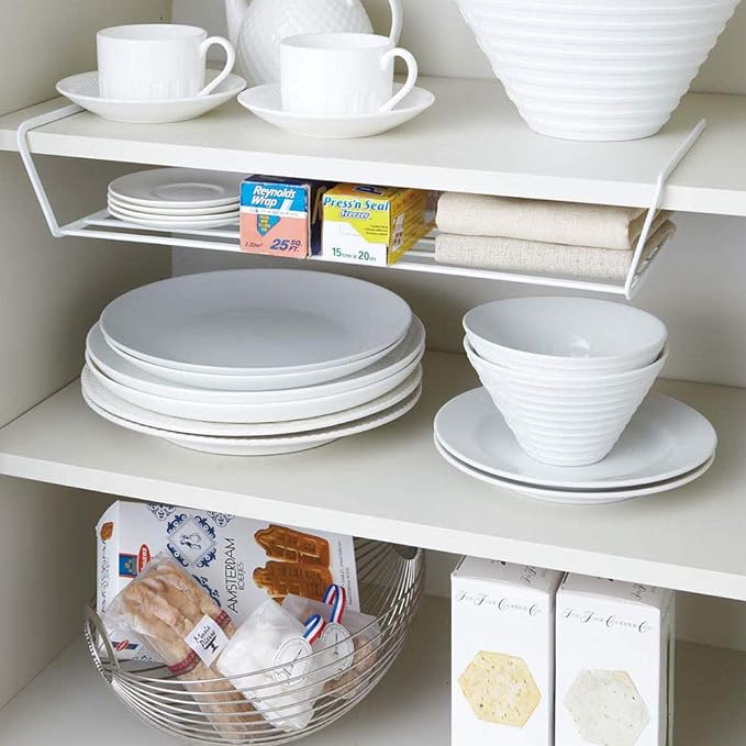 tower dish rack dish storage wide white