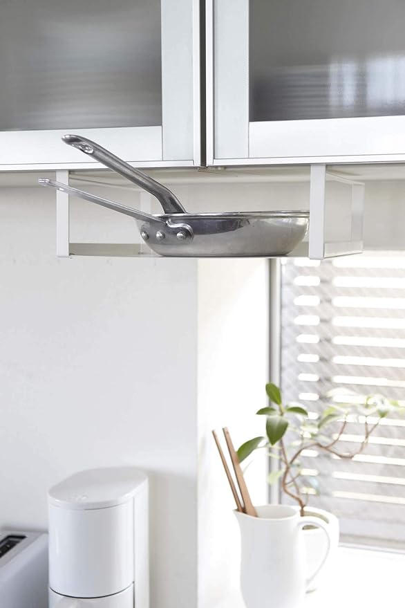 PLATE Under-Cabinet Storage Rack White Kitchen Hanging Shelf