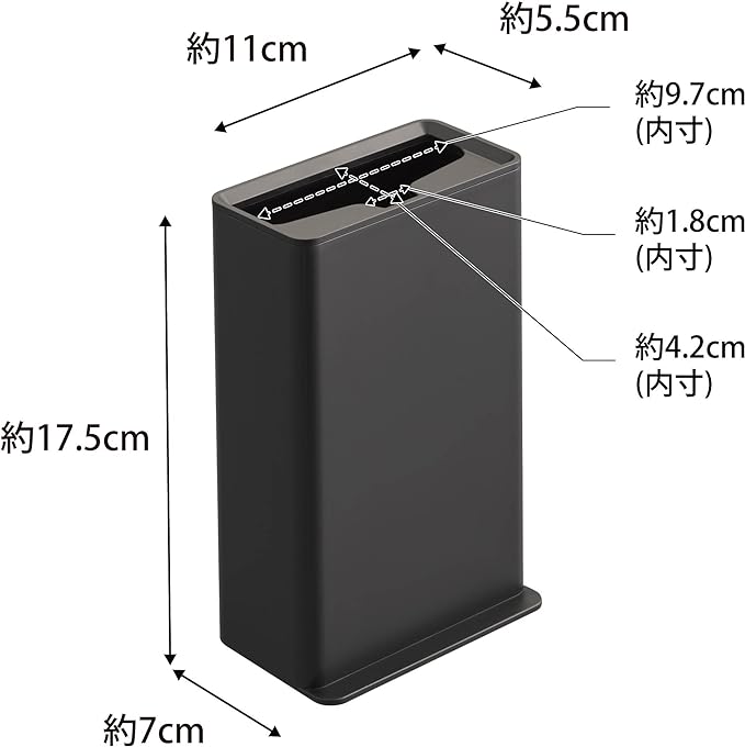 tower トイレワイパースタンド ブラック トイレ フローリングワイパー 収納 省スペース