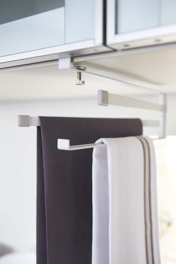 PLATE Under-Cabinet Dish Hanger, White