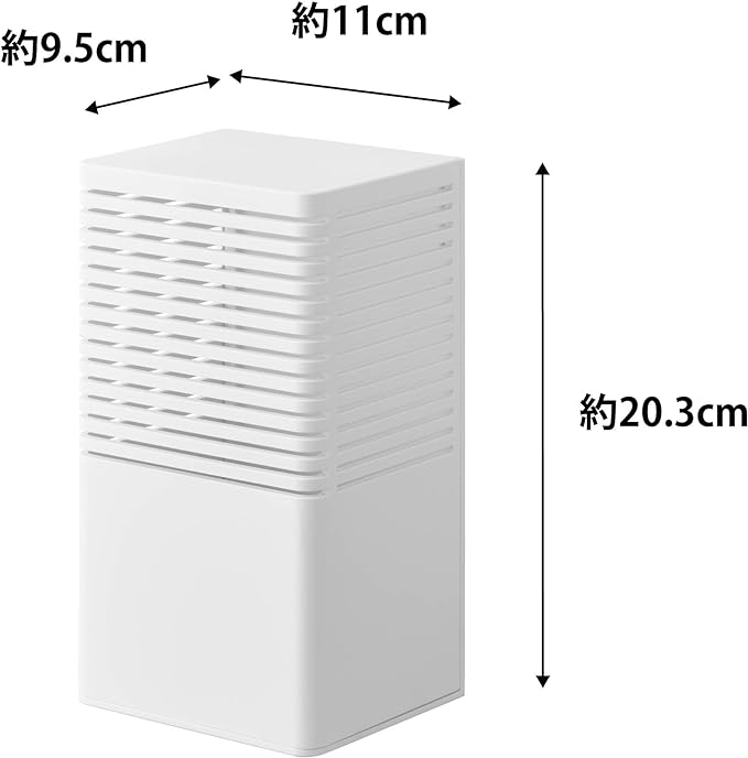 tower 石こうボード壁対応 消臭剤ケース Ｌ ホワイト石こうピンで取付 トイレ 玄関 浮かせる収納