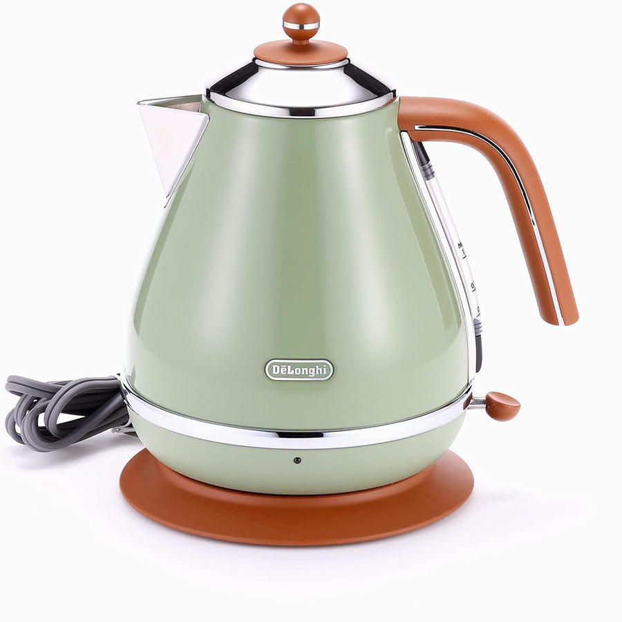 DeLonghi(デロンギ) Icona Vintage Collection Electric Kettle Olive