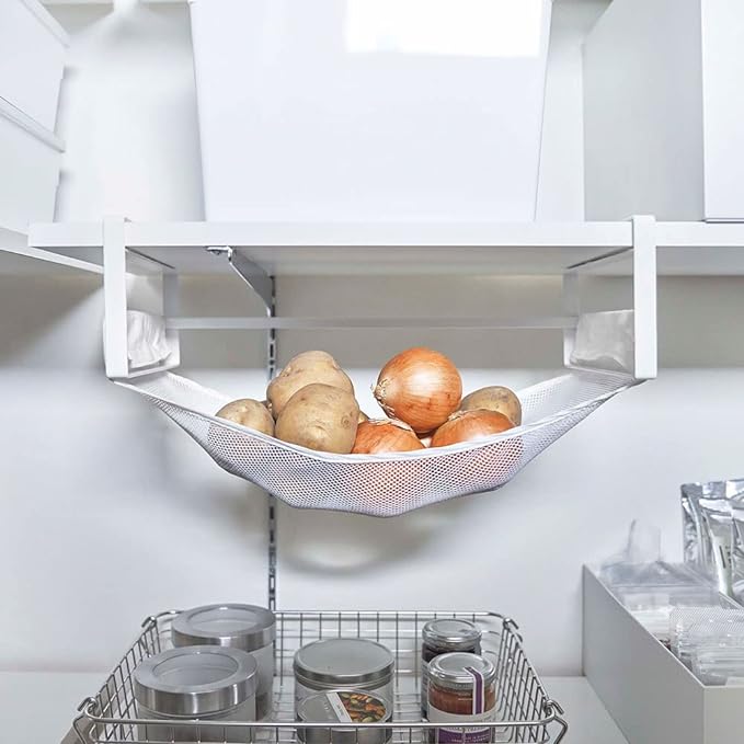 tower Under-shelf vegetable storage net White Vegetable storage Vegetable storage Hanging shelf Vegetable storage