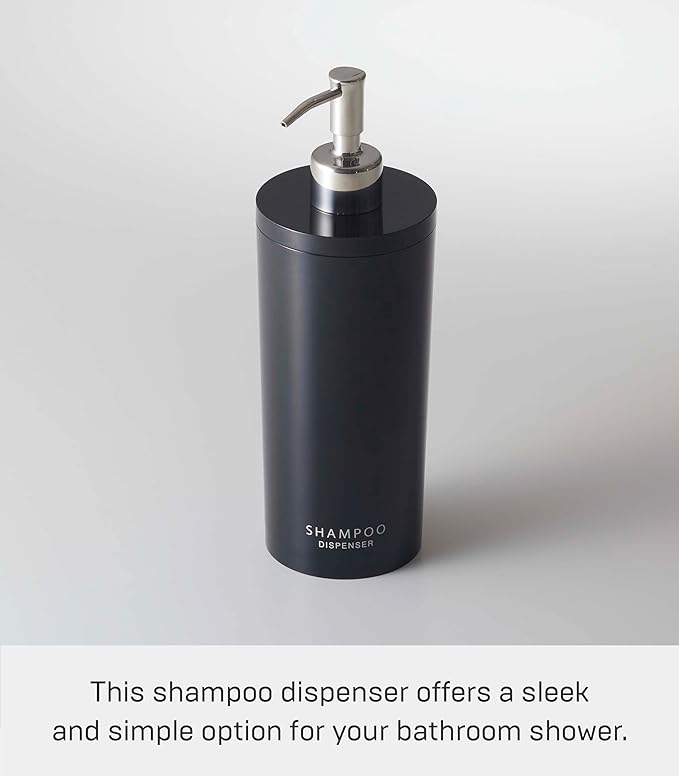 tower 2-way dispenser round shampoo black