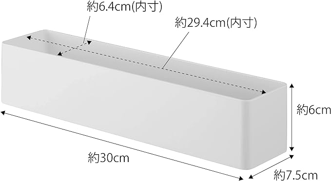 MIST フィルムフック ラック Ｗ30 ホワイト 浮かせて 一括収納 洗面収納 キッチン収納