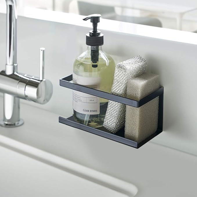 tower magnetic rack, black, floating storage, easy installation