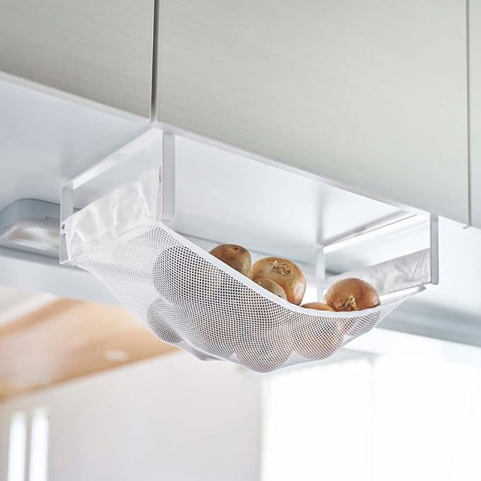 tower Under-shelf vegetable storage net White Vegetable storage Vegetable storage Hanging shelf Vegetable storage