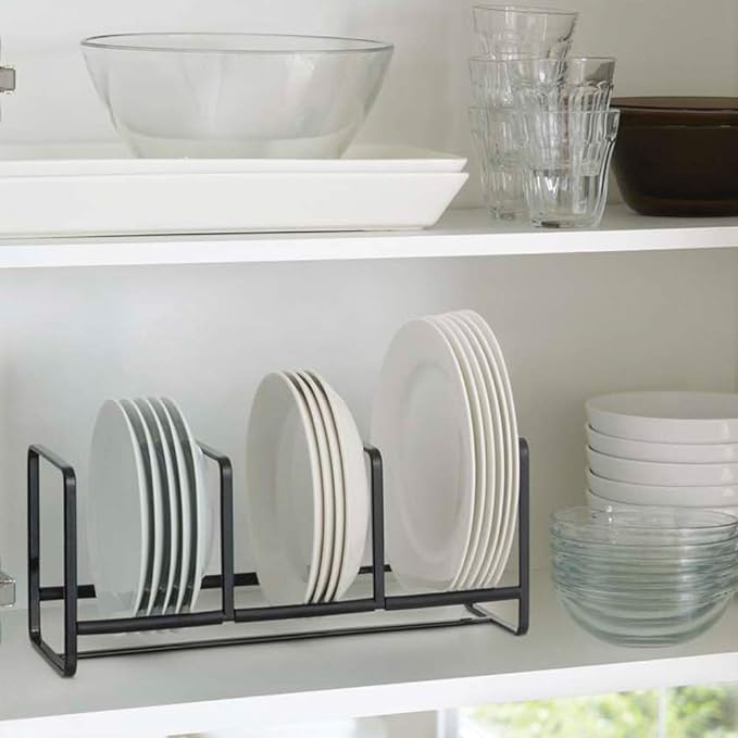 tower Dish Stand Dish Rack Wide S Black