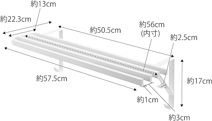 tower 浴室扉 タオル掛け上 バスタオルハンガー ホワイト バスタオルバー 簡単設置 パジャマ置き場