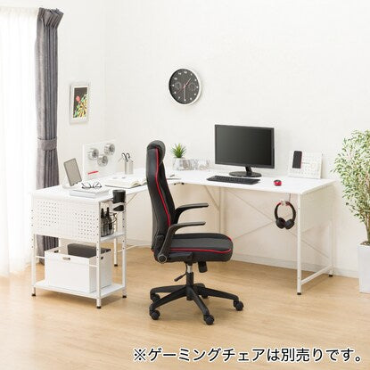 Gaming L-shaped corner desk (GM003 160 WH)