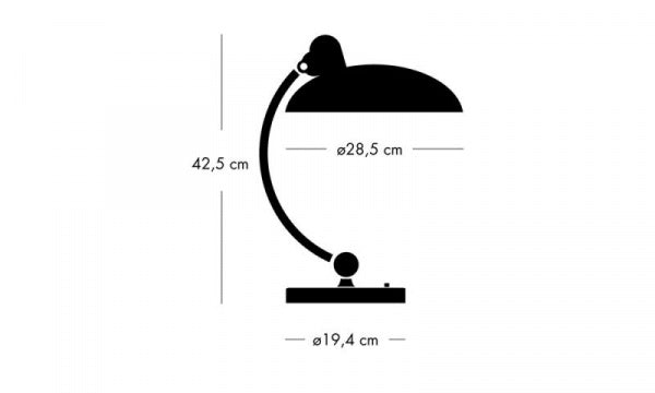 Kaiser IDELL Table Lamp 6631-T LUXUS Black