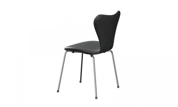Seven Chair 3107 Fully padded Essential Leather Black Chrome legs
