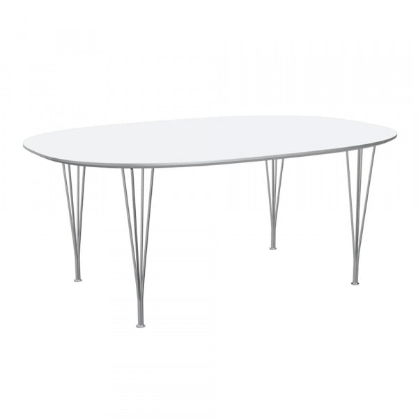 Super Oval Table B613 W180 x D120cm White