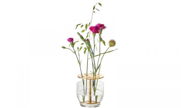 IKEBANA VASE SMALL BRASS LACQUER