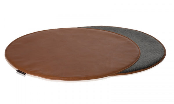 Seat cushion for Seven chair, wild leather, walnut