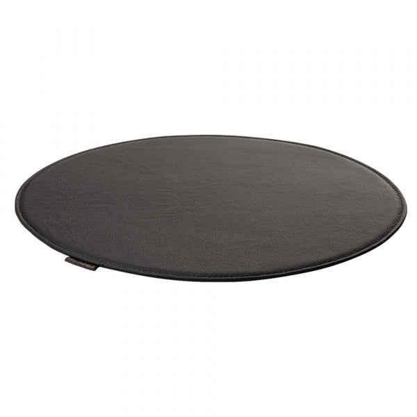 Seat cushion for Seven chair, raw leather, black