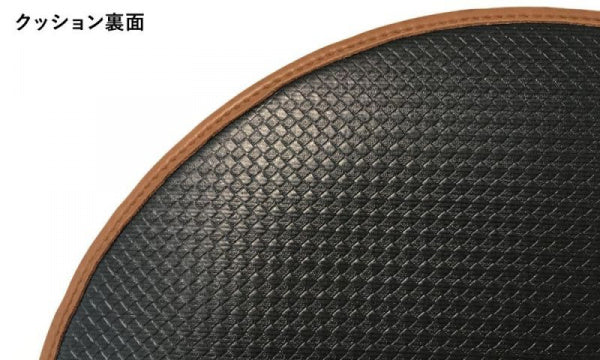 Seat cushion for Seven chair, raw leather, black