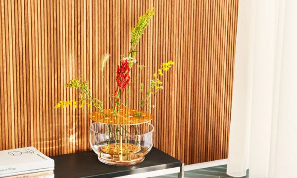 IKEBANA VASE LARGE BRASS LACQUER