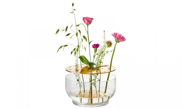 IKEBANA VASE LARGE BRASS LACQUER