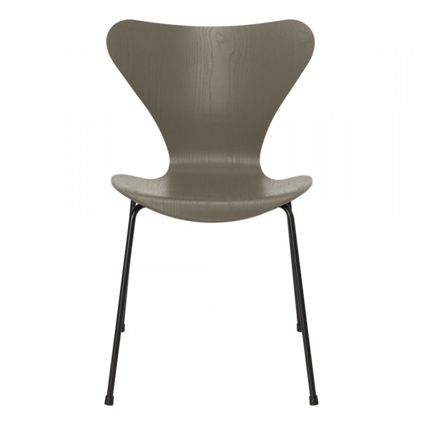 Seven Chair 3107 in Colored Ash and Olive Green