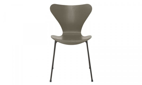Seven Chair 3107 in Colored Ash and Olive Green