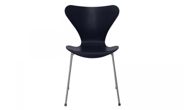 Seven Chair 3107 in Coloured Ash and Midnight Blue
