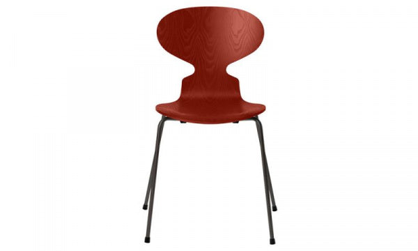 ANT Ant Chair 3101 in Coloured Ash and Venetian Red