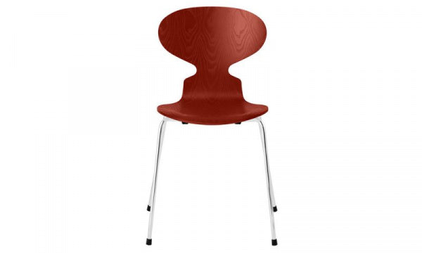 ANT Ant Chair 3101 in Coloured Ash and Venetian Red