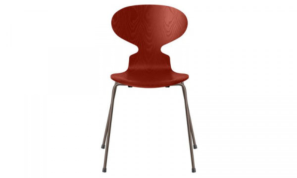 ANT Ant Chair 3101 in Coloured Ash and Venetian Red