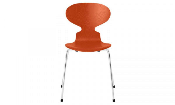 ANT Ant Chair 3101 in Colored Ash and Paradise Orange