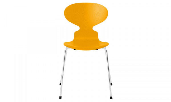 ANT Ant Chair 3101 in Colored Ash and True Yellow