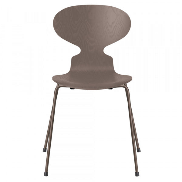 ANT Ant Chair 3101 in Colored Ash, Deep Clay, and Brown Bronze Legs