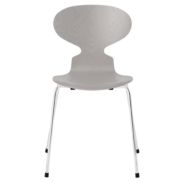 ANT Ant Chair 3101 in Colored Ash and Nine Gray with Chrome Legs