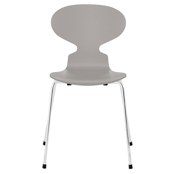 ANT Ant Chair 3101 in Nine Grey Lacquer with Chrome Legs