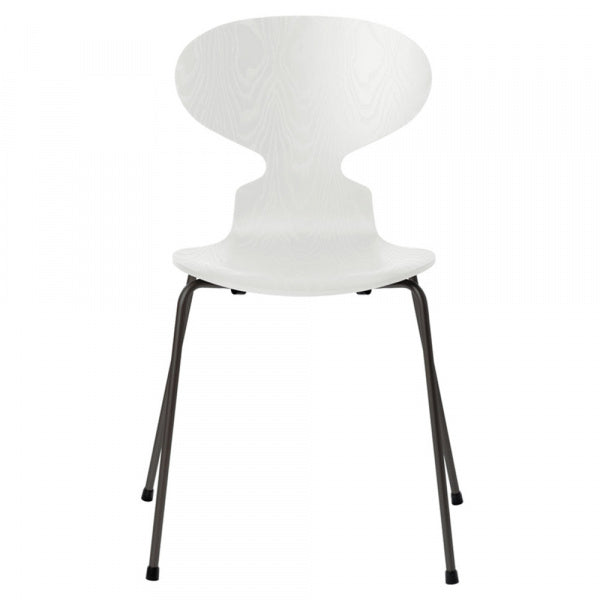 ANT Ant Chair 3101 in Colored Ash, White with Warm Graphite Legs