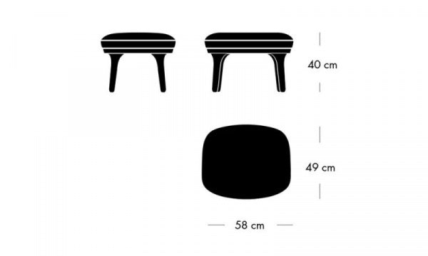 RO Ro Chair Footstool JH11 Category 2