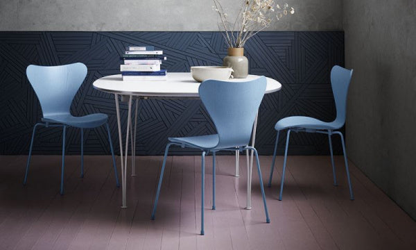 Super Oval Table B612 W150×D100cm White with White Legs