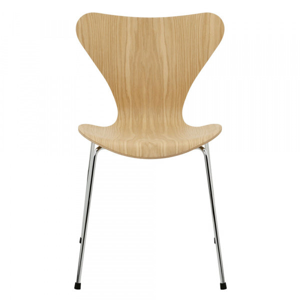 Seven Chair 3107, natural wood, oak, chrome legs