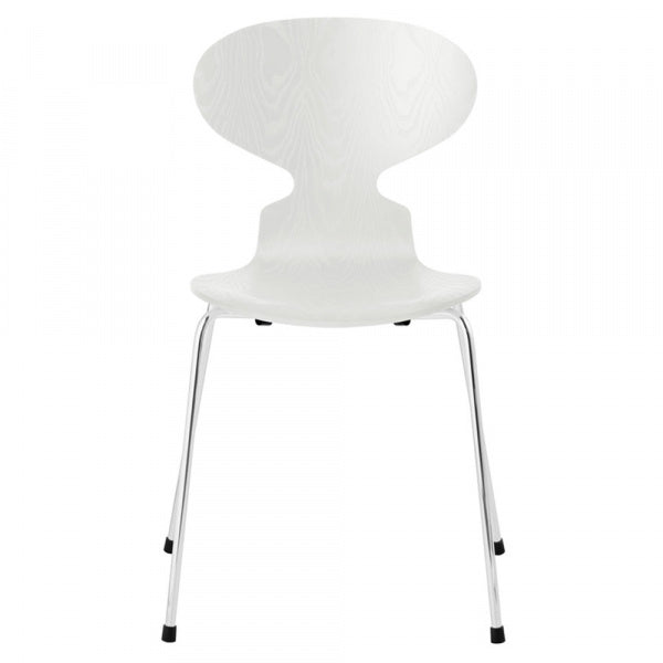 ANT Ant Chair 3101 in Coloured Ash with White Chrome Legs