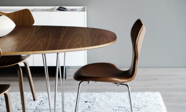 Super Oval Table B612 W150×D100cm Walnut