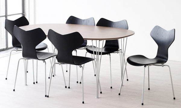 Super Oval Table B612 W150×D100cm Walnut