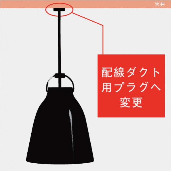 Change to a plug for track rail Fritz Hansen Lightyears only