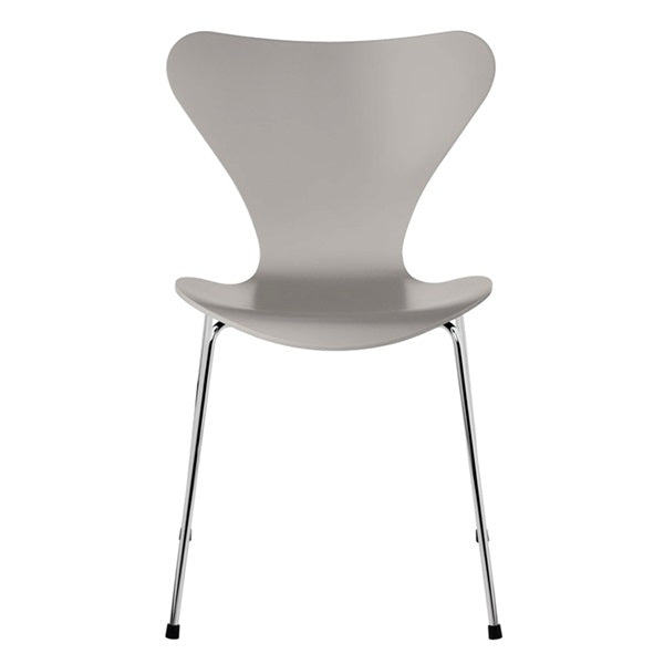 Seven Chair 3107 Lacquer Nine Gray with Chrome Legs