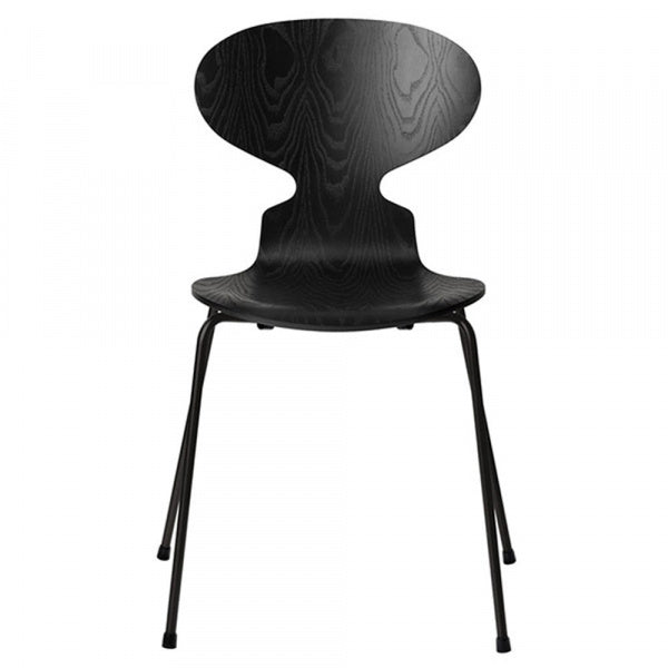 ANT Ant Chair 3101 in Coloured Ash and Black with Black Legs